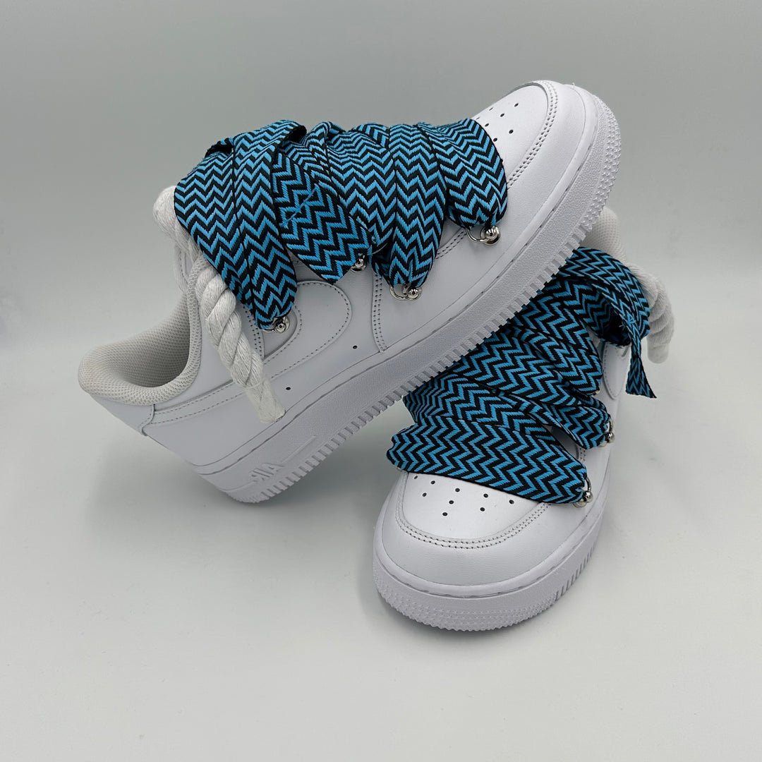 Nike Air Force 1 “Rope Laces Lanvin Style” White Blue