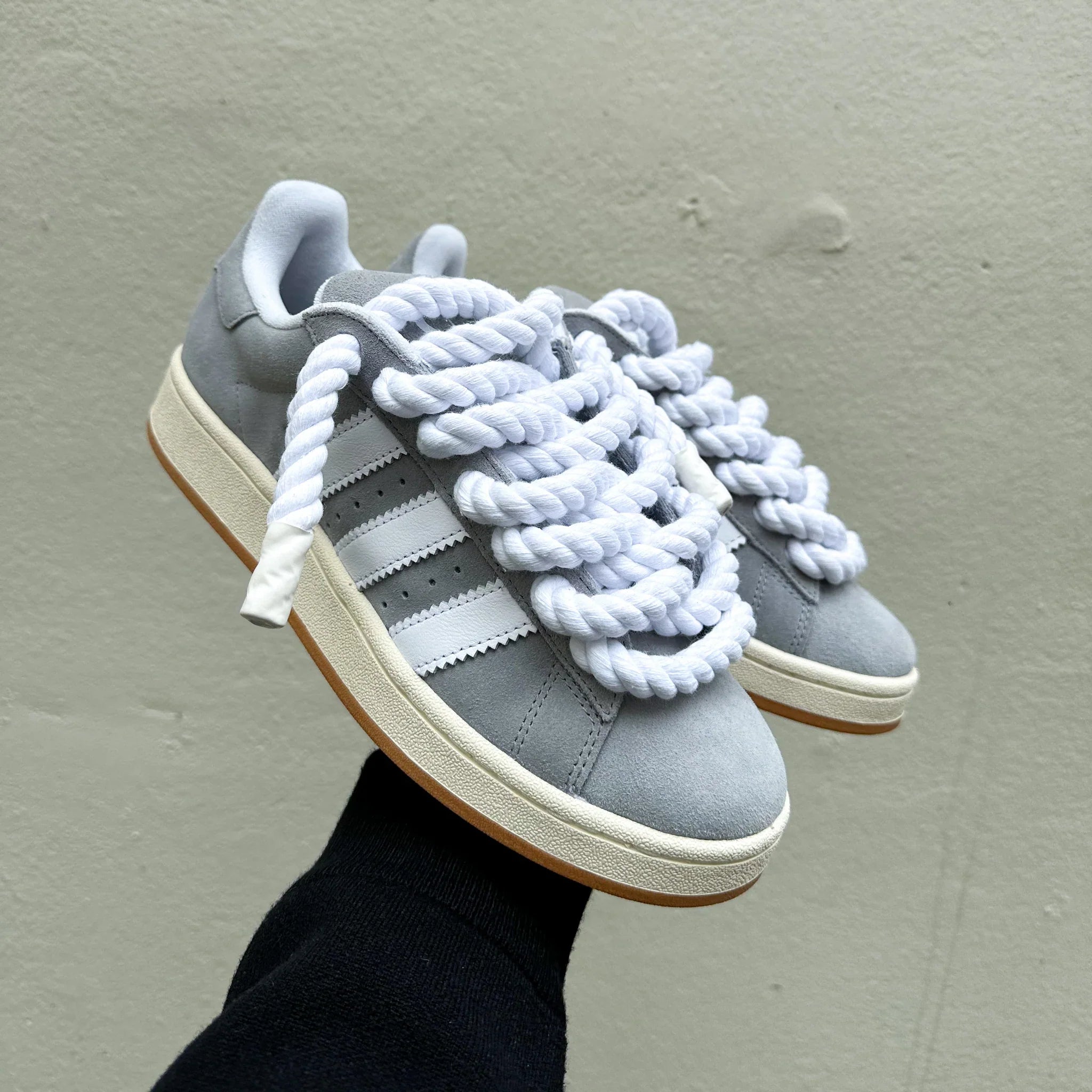 Adidas Campus 00s Grey "Rope Laces" White