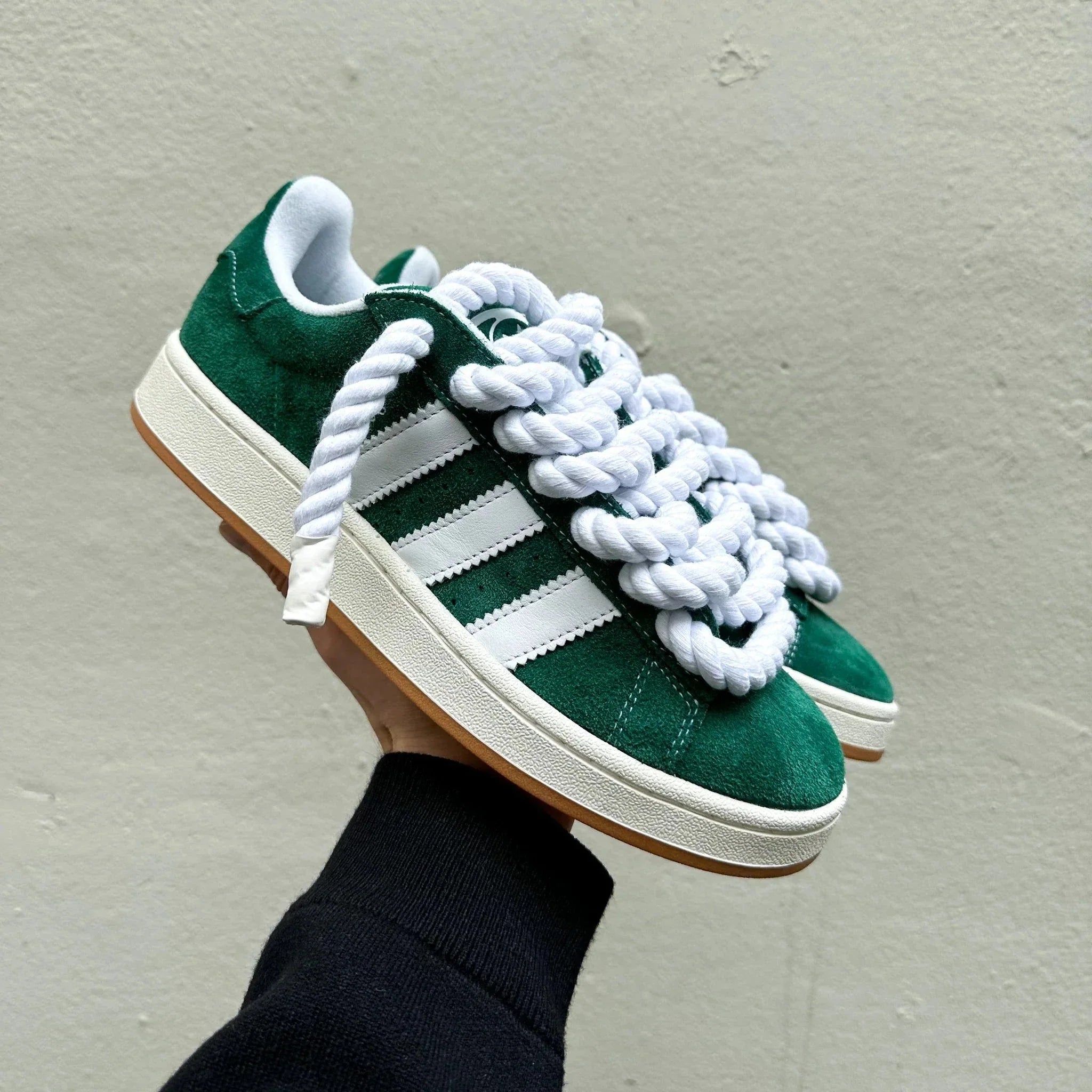 Adidas Campus 00s Green "Rope Laces" White