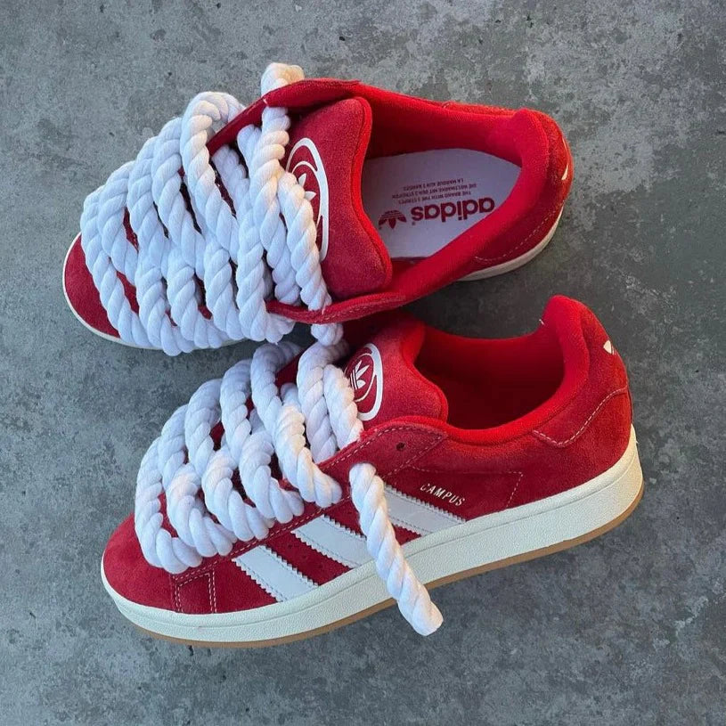 Adidas Campus 00s Red "Rope Laces" White