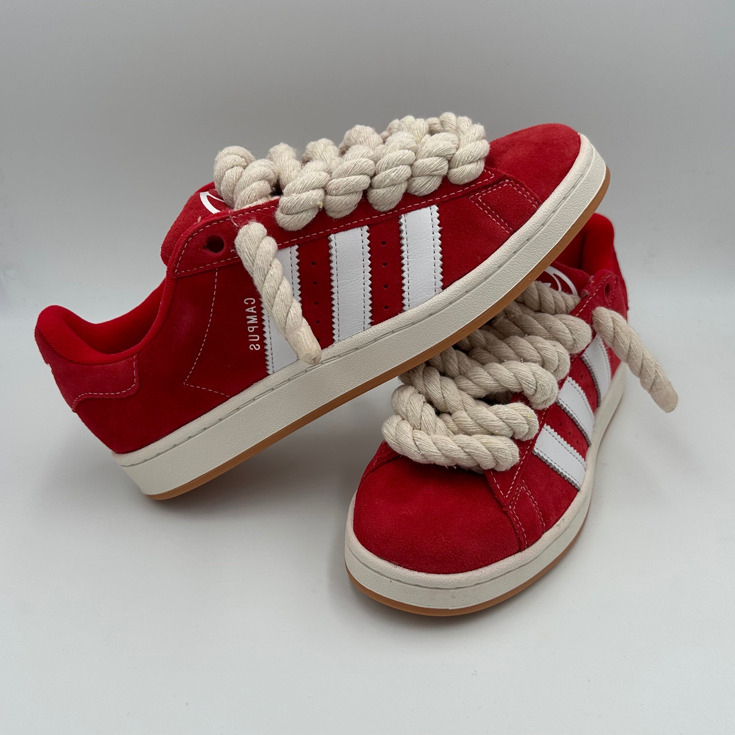 Adidas Campus 00s Red "Rope Laces" Cream