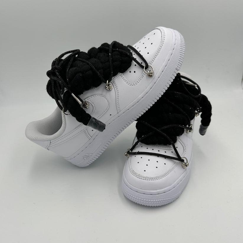 Nike Air Force 1 “Rope Laces Black” Triple Crystal Black