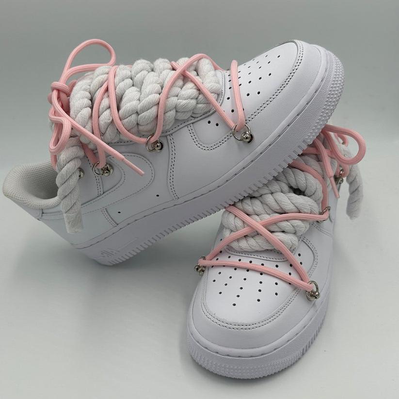 Nike Air Force 1 “Rope Laces White" Triple Pink