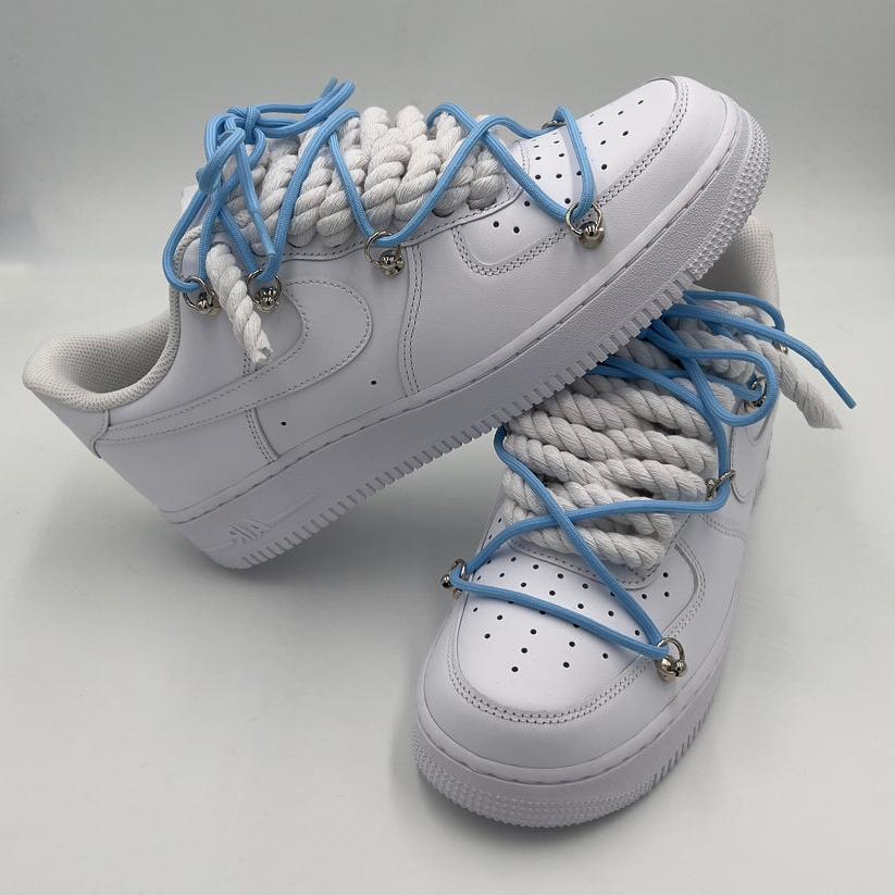 Nike Air Force 1 “Rope Laces White” Triple UNC