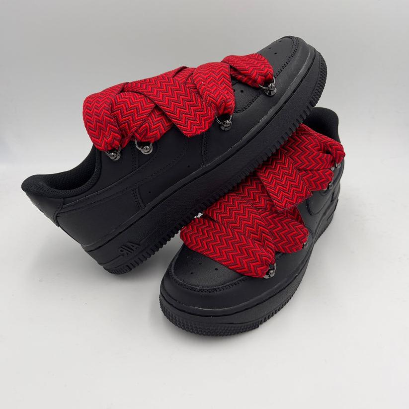 Nike Air Force 1 Black “Lanvin Style Red”