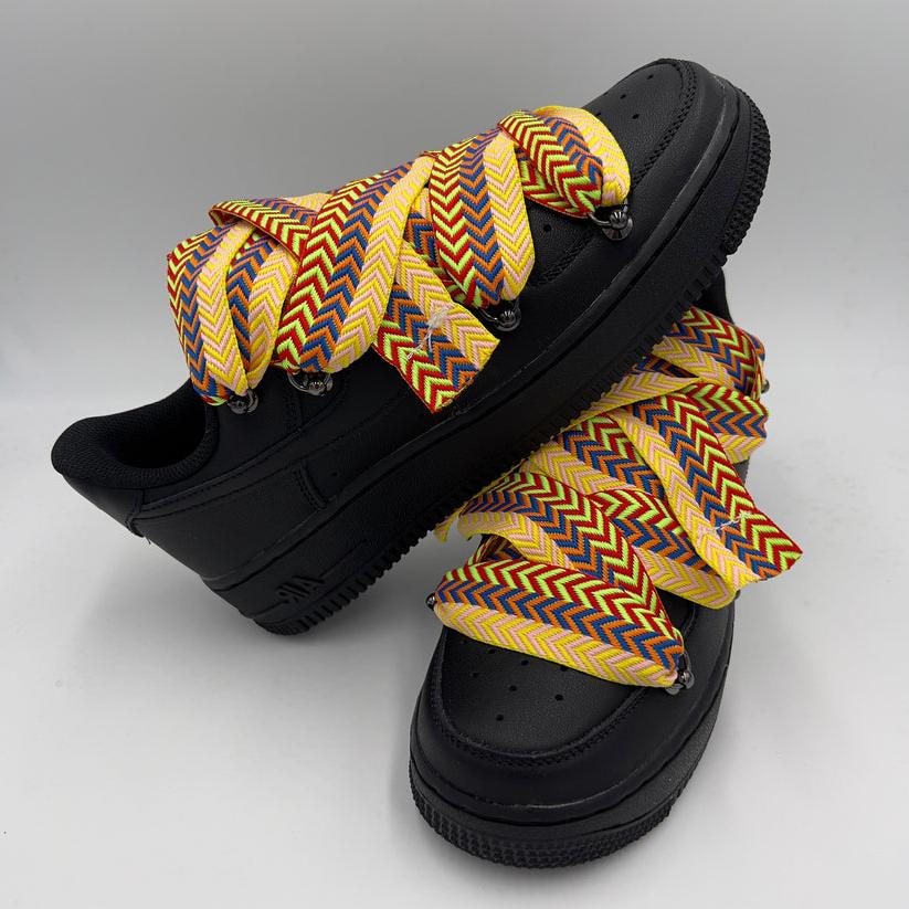 Nike Air Force 1 Black “Lanvin Style Lightning”