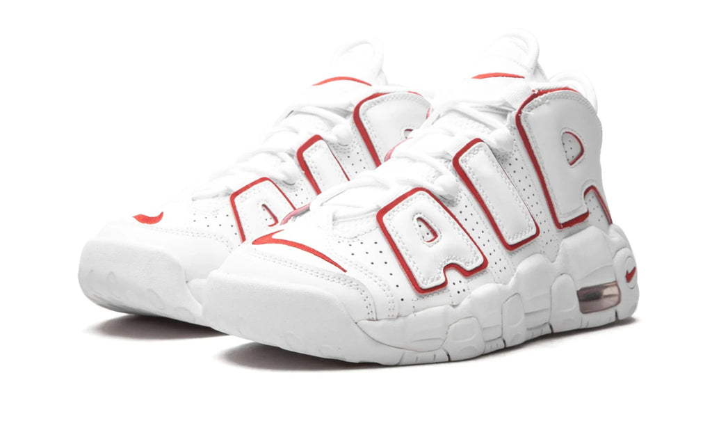 Air More Uptempo White Varsity Red